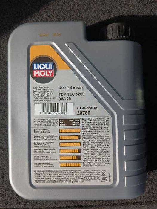 Двигателно масло Liqui Moly Top Tec 6200 0W20