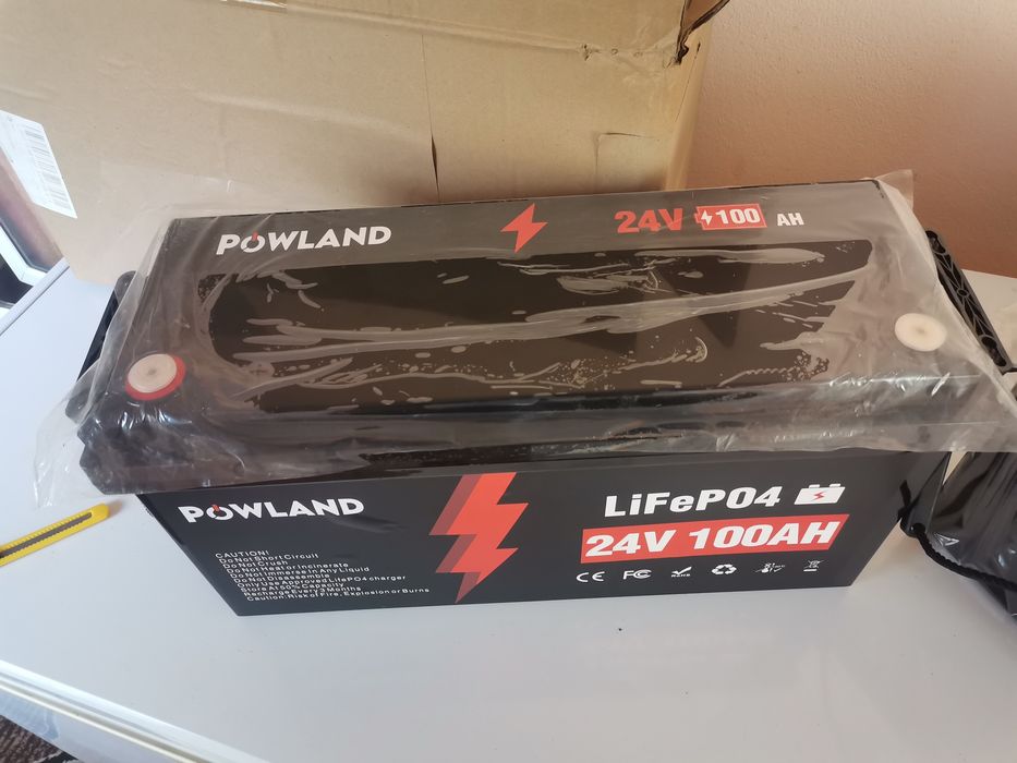 Baterie 24V 100Ah 2.5kw Litiu fier fosfat LifePo4 BMS sistem fotovolta