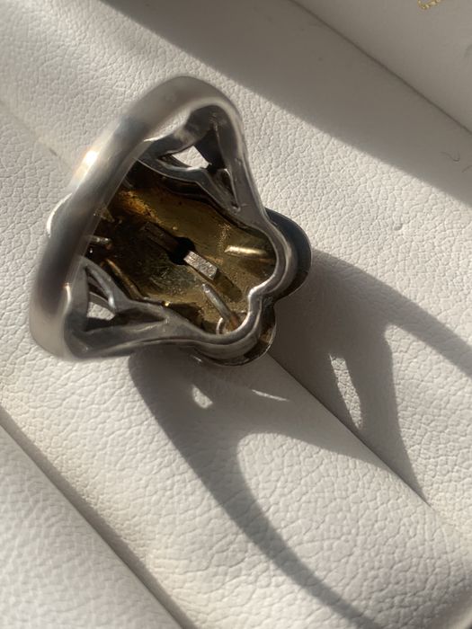 Руски Старинен пръстен- сребро и злато