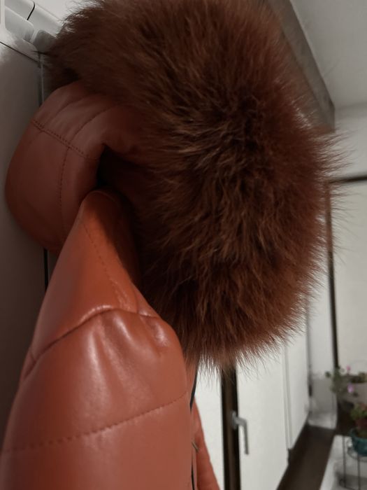 Haina piele cu gluga