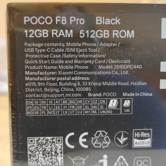 Xiaomi Poco F8 Pro 12/512 Black