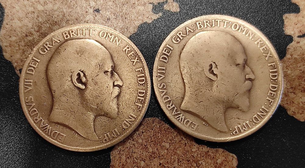 Монети Великобритания - 8 бр (1902-1940)