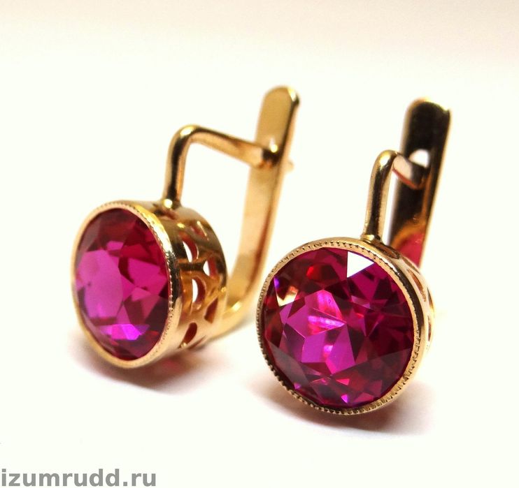 Советские серьги 583 пробы