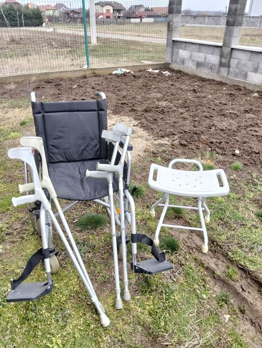 Căruț handicap , cârje,scaun spălat