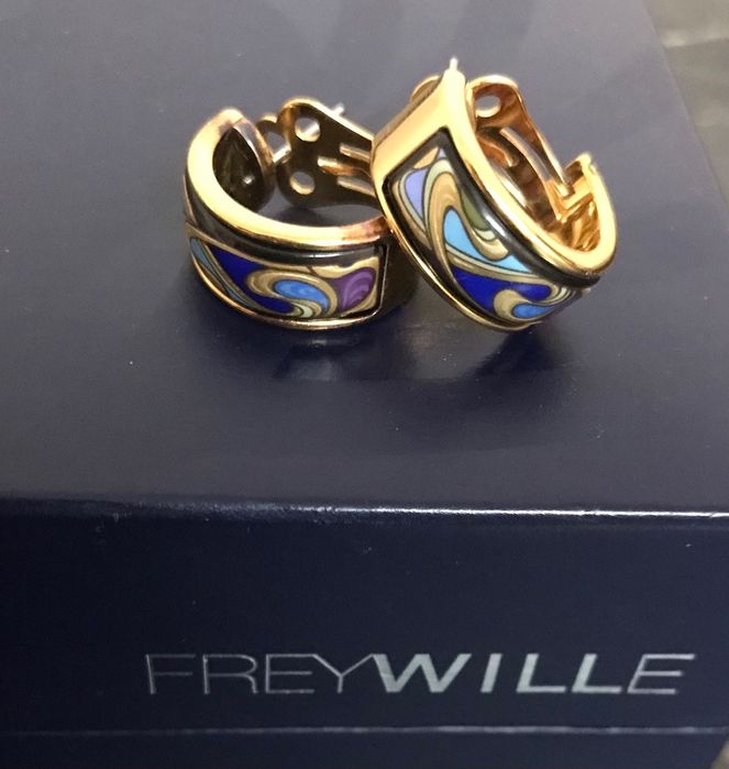 Набор Freywille оригинал (серьги+шелковый шарф)