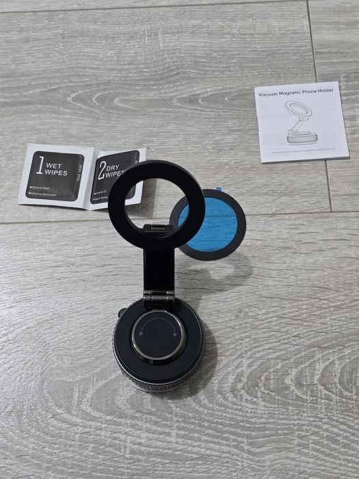 Suport telefon MagSafe rotativ 360° – negru, nou