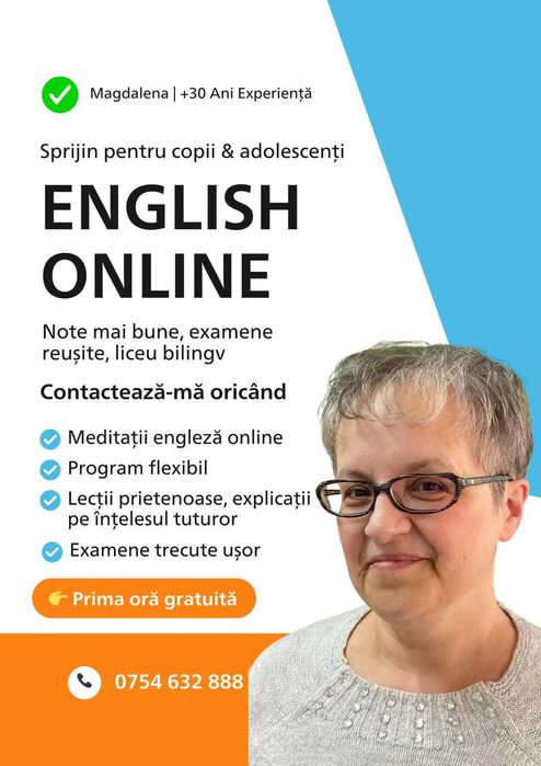 Meditatii engleza pentru elevi si studenti