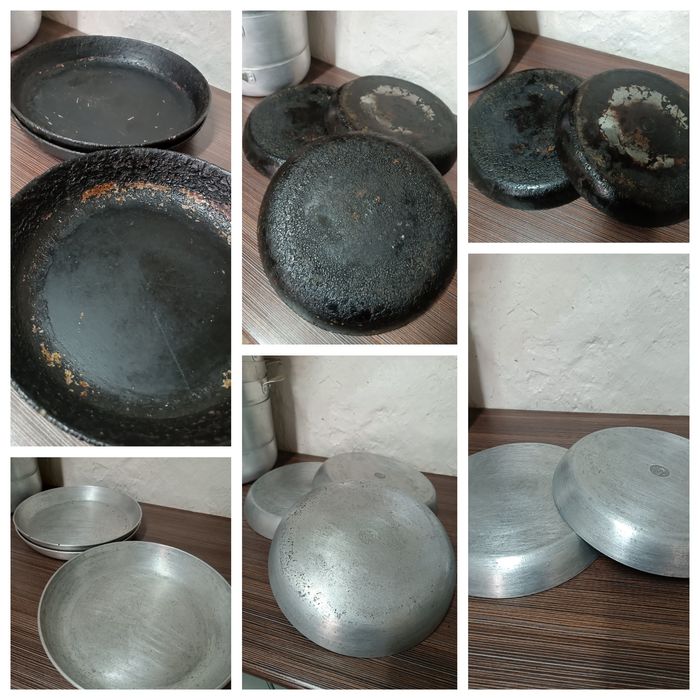 Чистка казана, сковороды