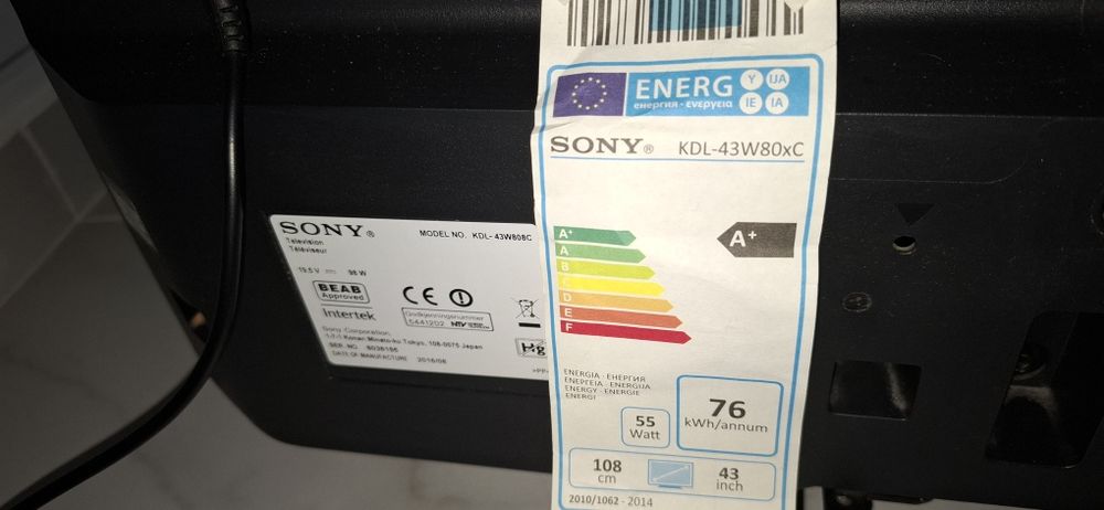 Televizor smart Sony defect - Sony KDL-43W808C