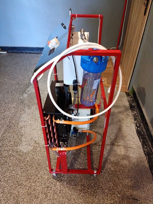 Апарат за водородно почистване на двигател