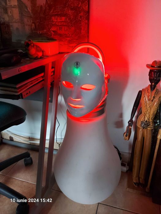 Masca medicala cu led, fototerapie,7 spectre lumina, pt piele perfecta