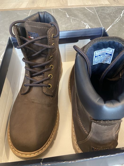 Зимни кожени боти/ботуши US Polo Assn № 44 - Нови