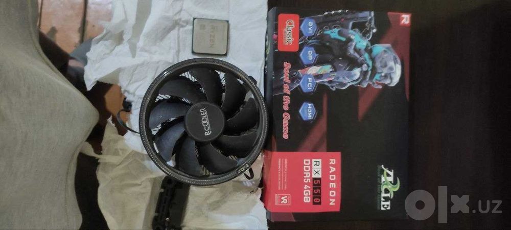 Продам rtx 550 4gb, Проц. Ryzen 3 3100, Куллер.