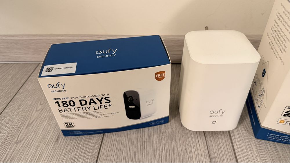 Sistem supraveghere video eufyCam 2C Pro 2K - 3 Camere Wireless + HomeBase 2