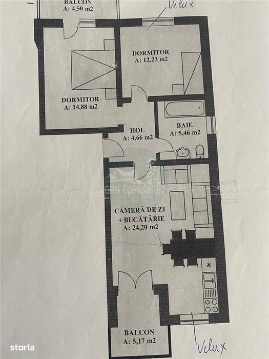Apartament modern 3 camere 2 balcoane zona Triajului
