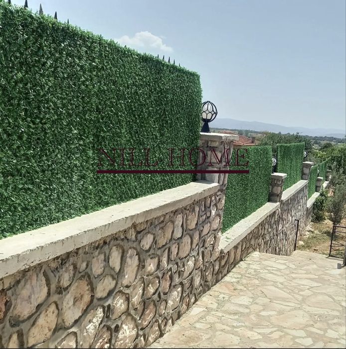 МРЕЖА С ДЕКОРАЦИЯ (изкуствена трева) 4 мм. Тел/40 мм. Око