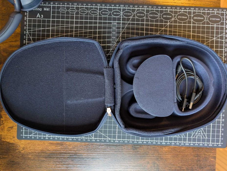 Căști Sony WH-1000XM5 Blue – Ca noi, Noise Cancelling  (Husa Originală)