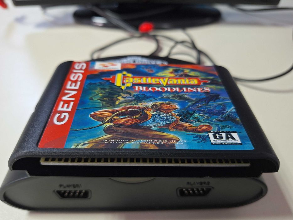 Caseta discheta clasicaCastlevania Bloodlines game Sega Genesis NTSC