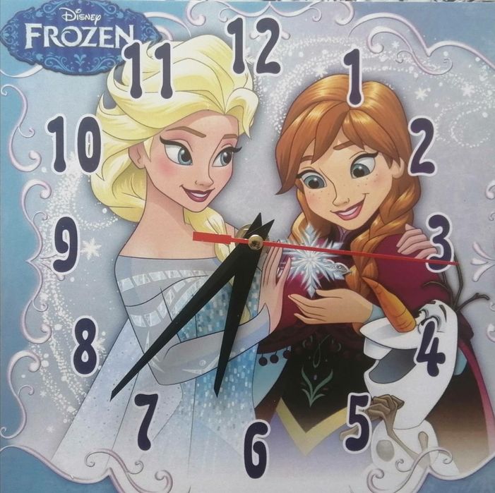 Детски стенни часовници. Маккуий светкавица  и  Елза и Ана от замръзна