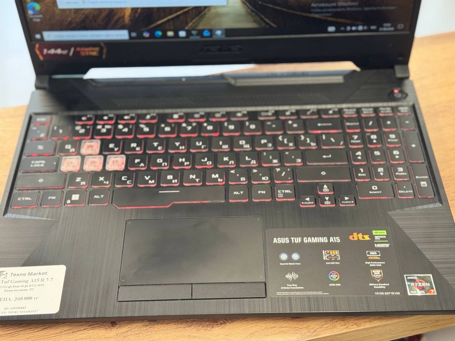 Asus Tuf Gaming A15 Ryzen 7-7