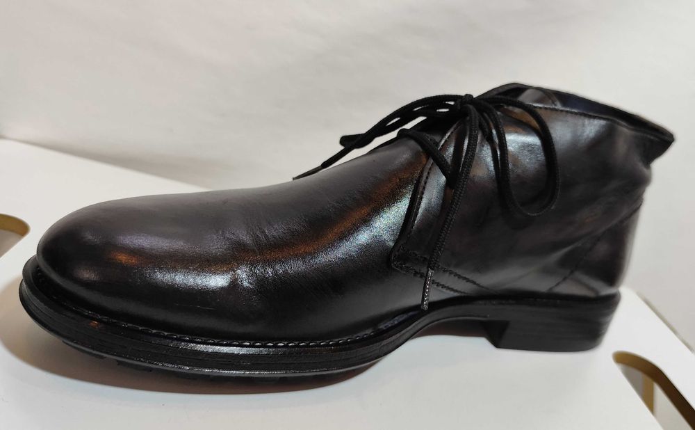 Ghete chukka 43 43.5 plain toe Lavoratione Artigianale piele naturala