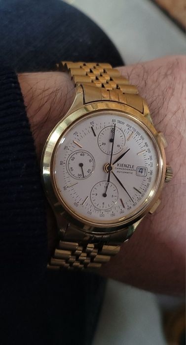 Ceas placat aur valjoux 7750 Kienzle Germany vintage