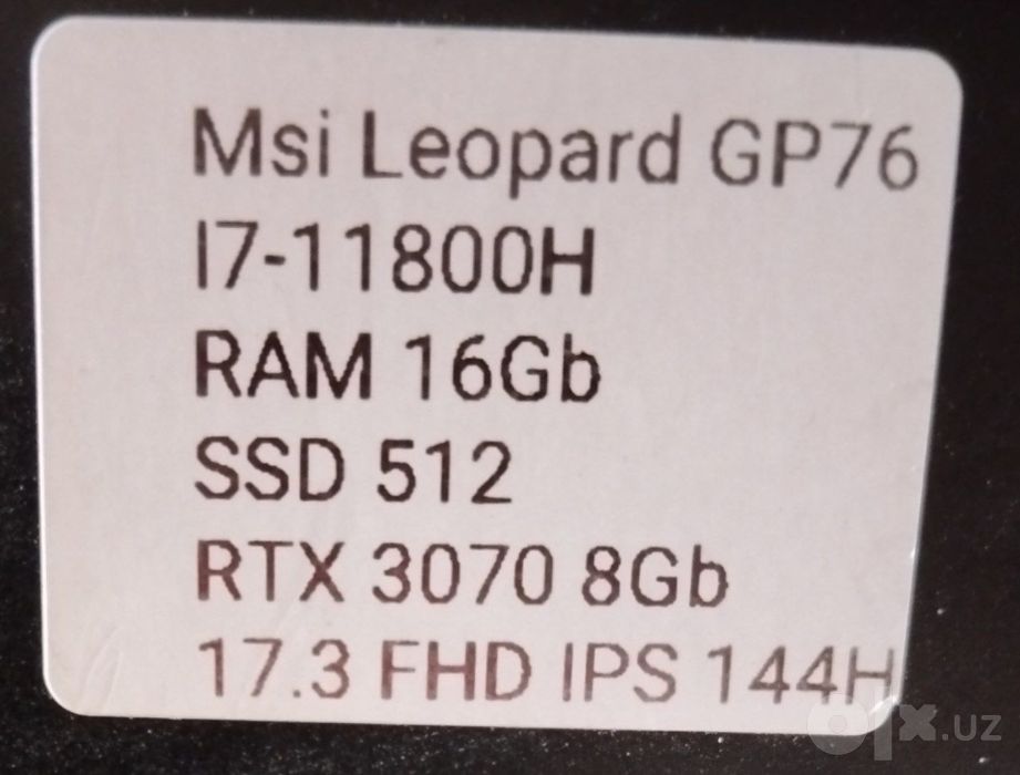 Leopard  gp 76 igravoy noutbook  kelishladi