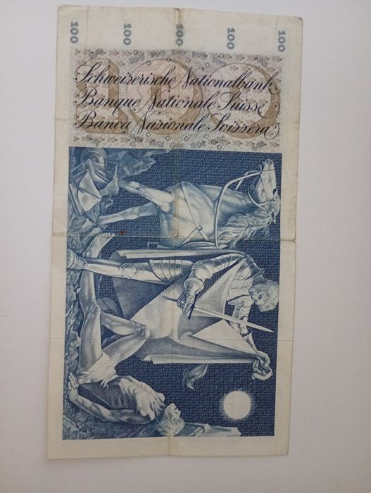 Bacnota 100CHF din anul 1950