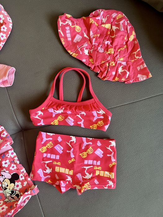 Лот бански за бебе момиче 9-12м