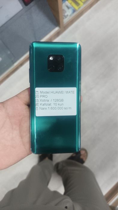 huawei mate 20 pro 128gb holati yaxshi aybi yoq