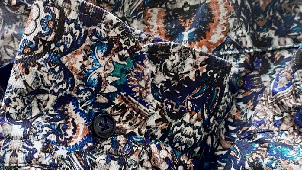 OLYMP Signature – луксозна мъжка риза многоцветна, цветен принт уникат