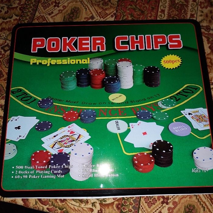 Set joc de poker 500 jetoane. Nou.