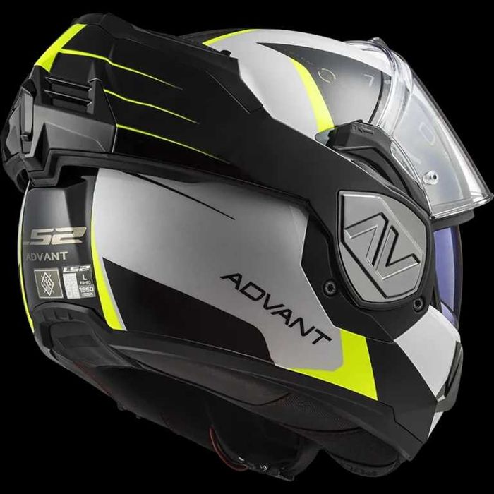 Модуларна каска - LS2 FF906 Advant Codex White Black Gloss