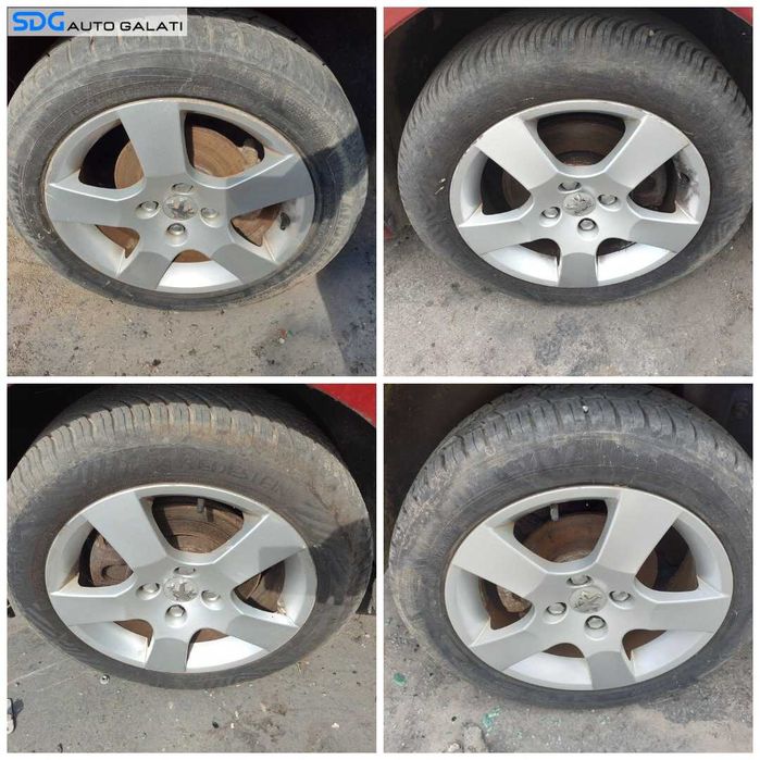 Set 4 Jante Roti Aliaj 4x108 195 55 16 R16 CB 65,1 Citroen DS 3 2009 - 2017 [Q5774]