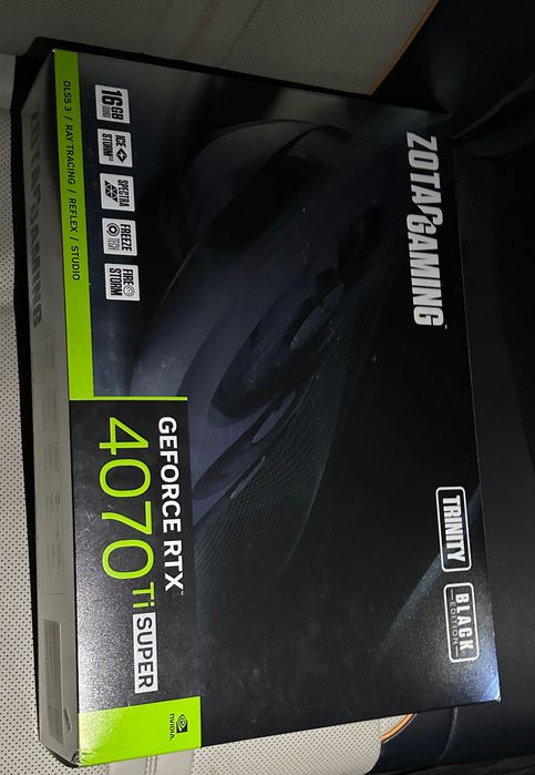 (ЭНГ АРЗОНИ) Rtx 4070 ti super Zotac Trinity Black Edition 16GB идеал!