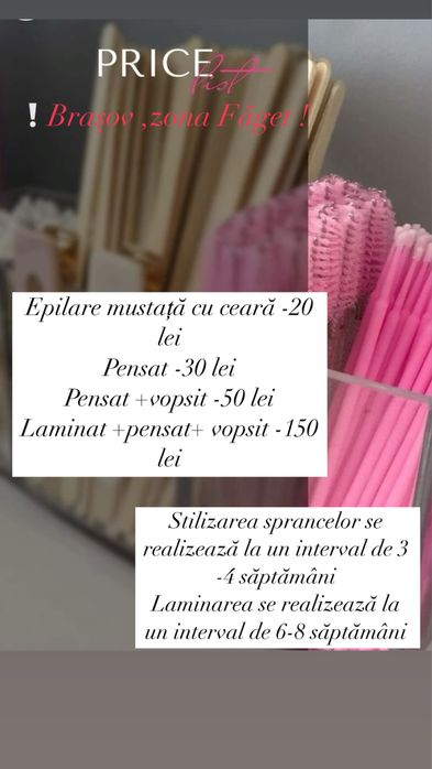 Extensii Gene fir cu fir ,laminare sprancene,pensat+vopsit