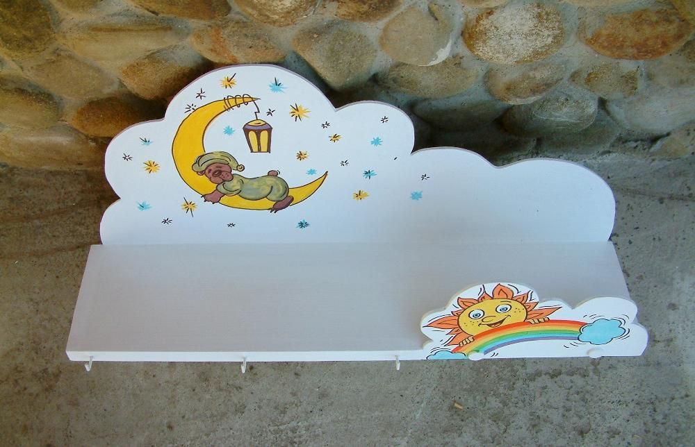 етажерка облак за детска стая