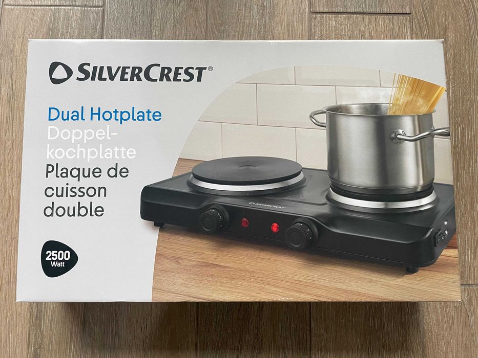 Plită electrică dublă SilverCrest 2500W – Nouă, neutilizată, în cutie