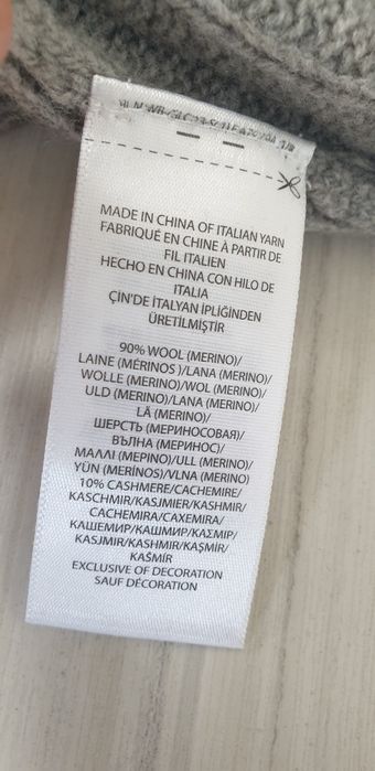 POLO Ralph Lauren Cable Merino/ Cashmere  XL  ОРИГИНАЛ! Mъжки Пуловер