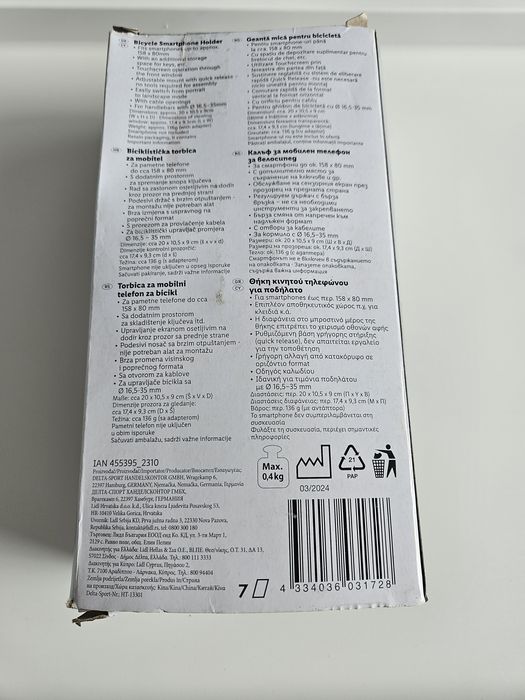 Suport de telefon pentru bicicleta , waterproof ,cu touch-screen