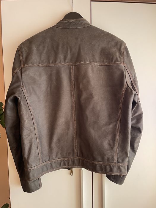 Jacheta de piele naturala pentru barbati Though Riders