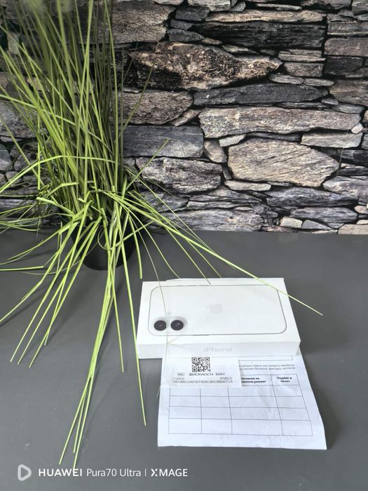 НОВ Iphone 16 White 128GB 24м. ГАРАНЦИЯ