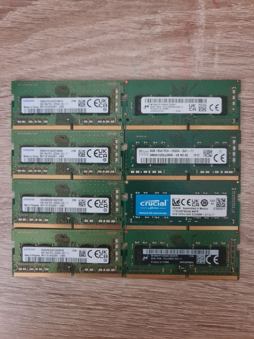 Memorie RAM sodimm 8GB 16GB DDR4 2133 2400 2666 3200 MHz