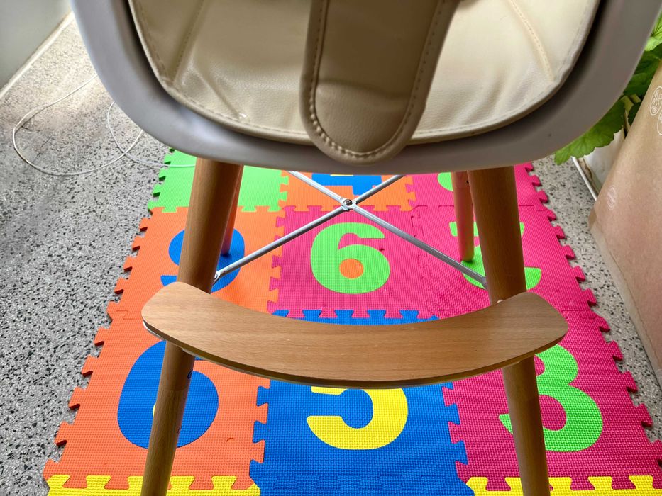 Детски стол за хранене Kikka Boo Woody 2 в 1