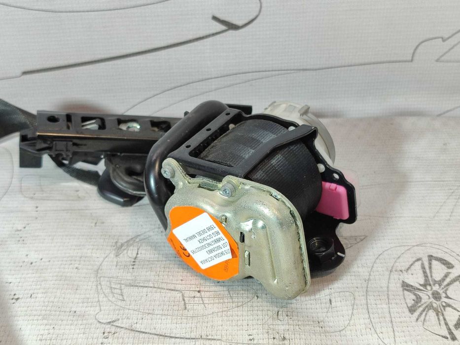 Centură de siguranță față dreapta Skoda Octavia Mk3 5E 2013-2019 2015 1.6 TDI 77kW Cod OEM: 5E0857702 (5D3)