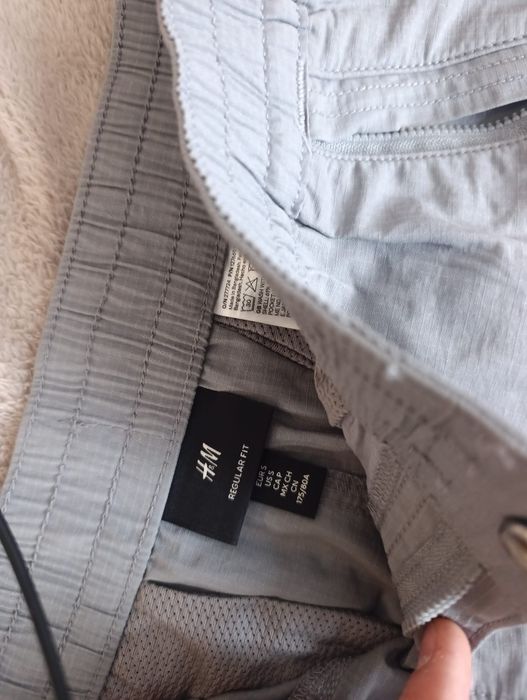 H&M Regular Fit Ripstop Cargo Joggers - Grey - Men (Gri)