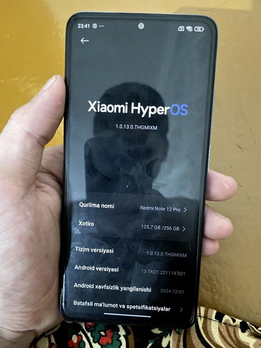 Redmi Bore 12 Pro 10 kun kafolati bn