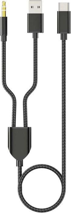 2-в-1 Type-C автомобилен кабел 1 Split 2 Type-C