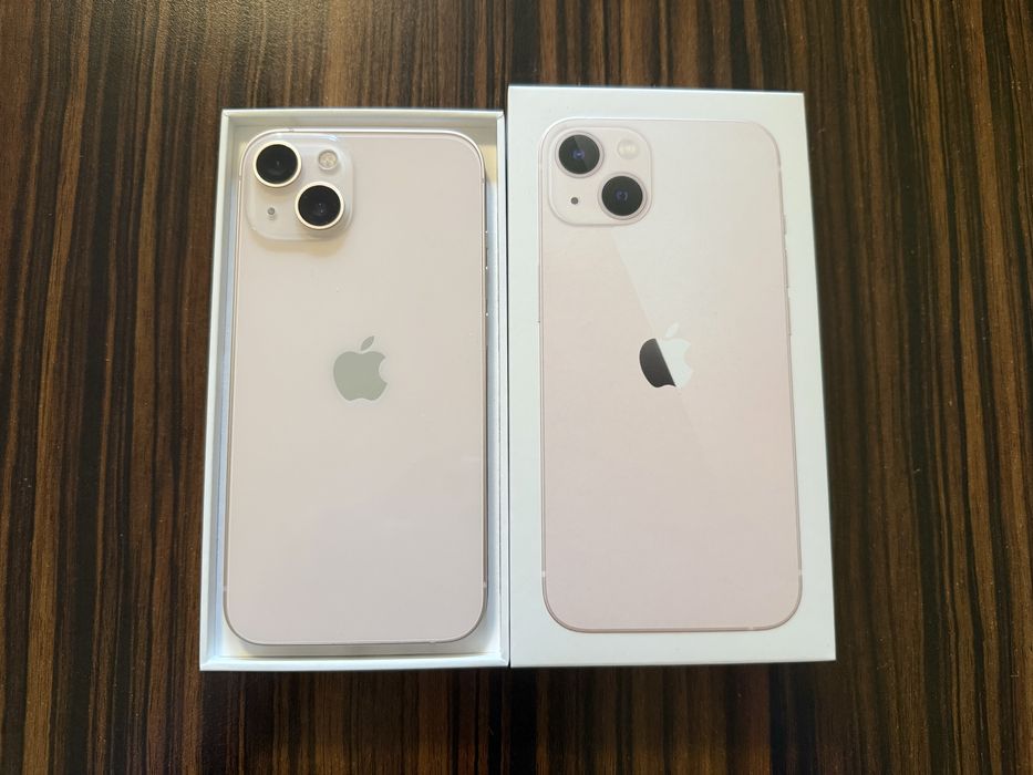 КАТО НОВ Iphone 13 pink 128gb розов