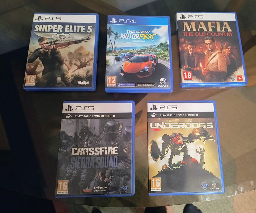 Продавам 5 бр PS5 игри